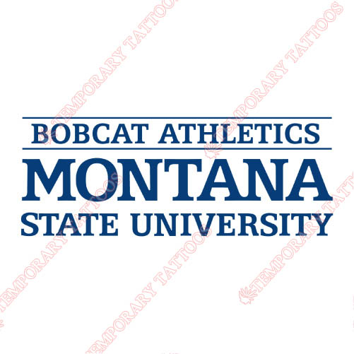 Montana State Bobcats Customize Temporary Tattoos Stickers NO.5184